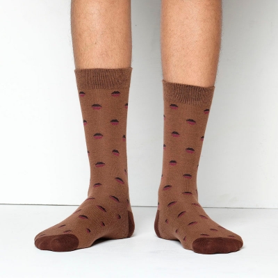 Picture of Premium Long Socks For Men  (Brown)