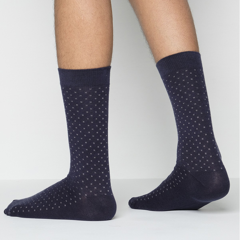 Picture of Premium Long Socks For Men  (Navy Blue)