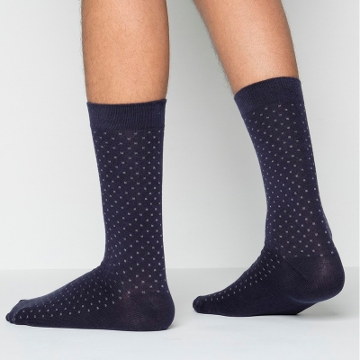 Picture of Premium Long Socks For Men  (Navy Blue)