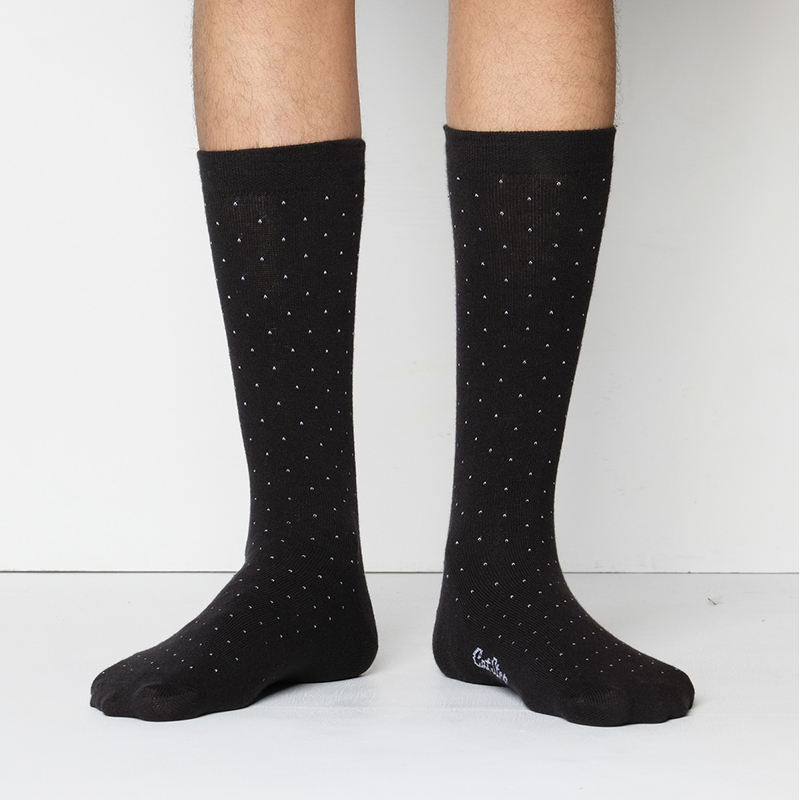 Picture of Cat Step Long Socks for Men  (Black)