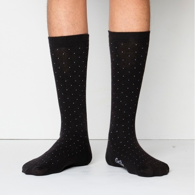 Picture of Cat Step Long Socks for Men  (Black)