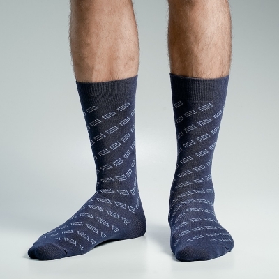 Picture of Super Dog Long Socks For Men  (Navy Blue)