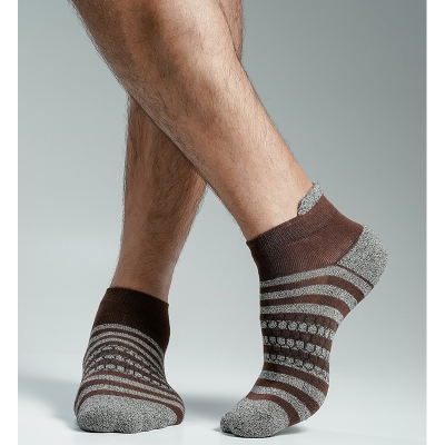 Picture of Swan Premium Ankle Socks For Men  (Chocolate)