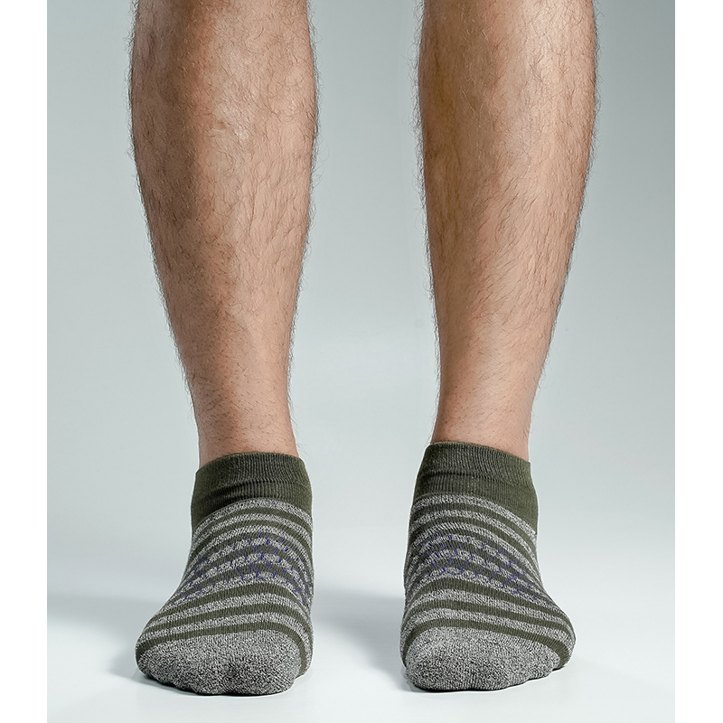 Picture of Swan Premium Ankle Socks For Men  (Olive)