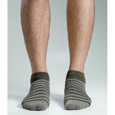 Picture of Swan Premium Ankle Socks For Men  (Olive)