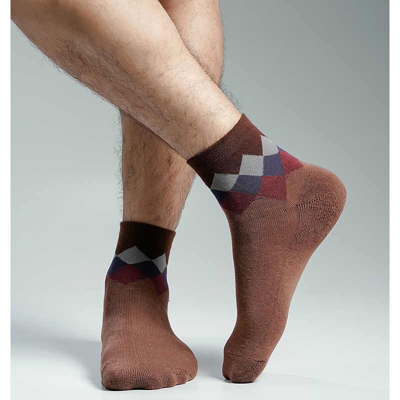 Picture of Swan Premium Ankle Socks For Men  (Brown)