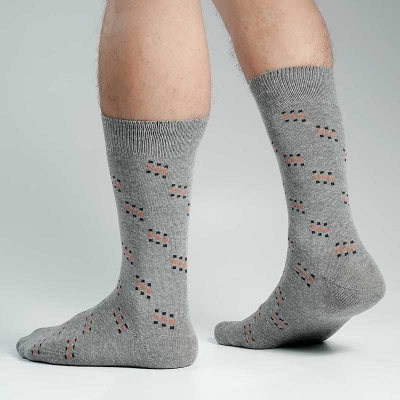 Picture of Premium Long Socks For Men  (Ash)