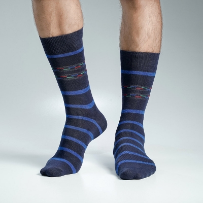 Picture of Action King Long Socks For Men  (Navy Blue)
