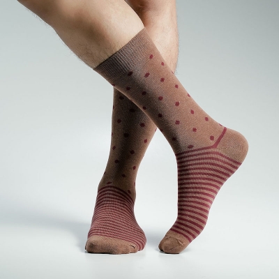 Picture of Super Dog Long Socks For Men  (Brown)