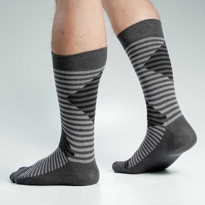 Picture of Swan Viara Long Socks For Men  (Charcoal)