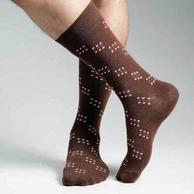 Picture of Premium Long Socks For Men  (Chocolate)