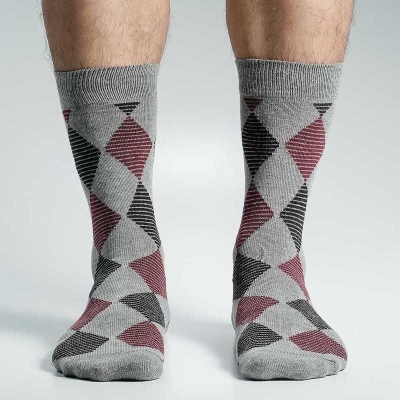 Picture of Premium Long Socks For Men  (Multicolor)