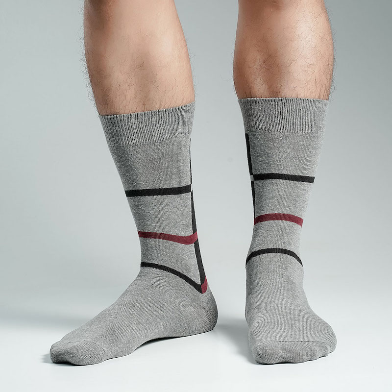 Picture of Pridezone Long Socks For Men  (Ash)