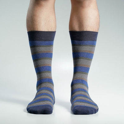 Picture of Super Dog Long Socks For Men  (Navy Blue)