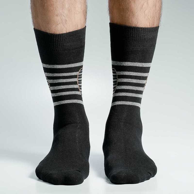 Picture of Swan Viara Long Socks For Men  (Black)