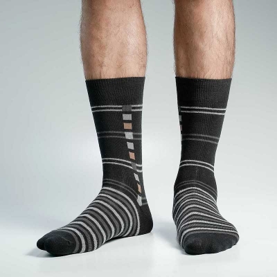 Picture of Swan Viara Long Socks For Men  (Black)
