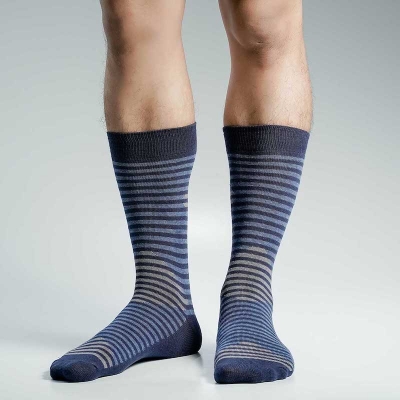 Picture of Swan Viara Long Socks For Men  (Navy Blue)