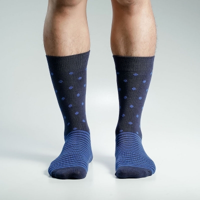 Picture of Super Dog Long Socks For Men  (Navy Blue)
