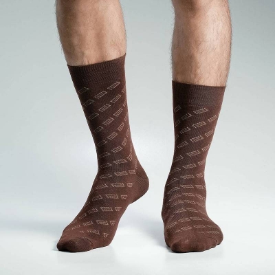 Picture of Super Dog Long Socks For Men  (Chocolate)