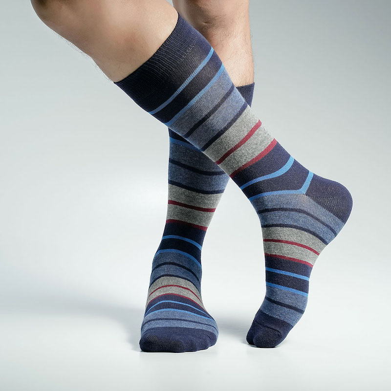 Picture of Pridezone Long Socks For Men  (Navy Blue)