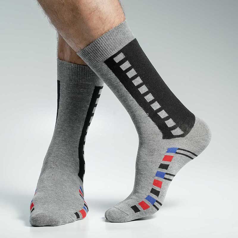 Picture of Swan Long Socks For Men  (Ash)