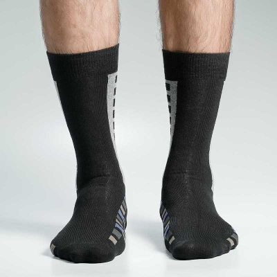 Picture of Swan Long Socks For Men  (Black)