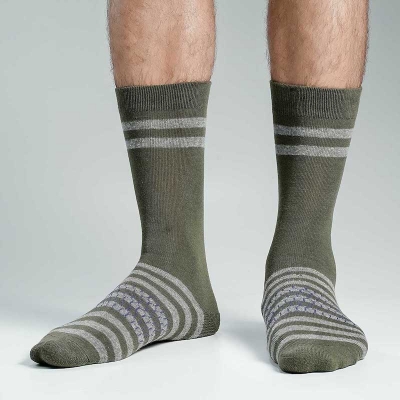 Picture of Swan Premium Long Socks For Men  (Olive)