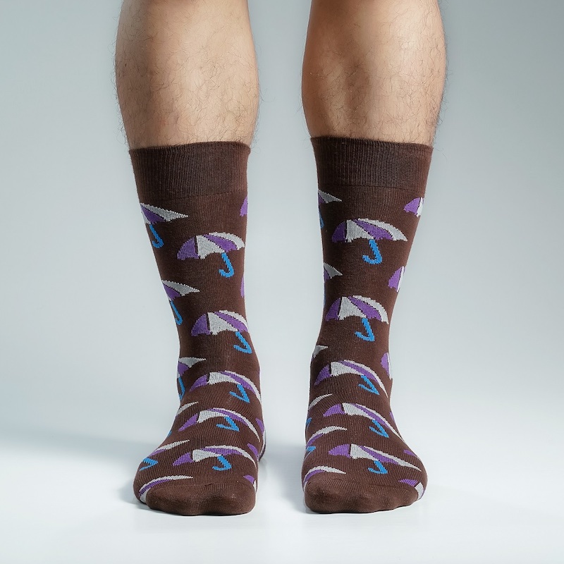 Picture of Premium Long Socks For Men  (Chocolate)