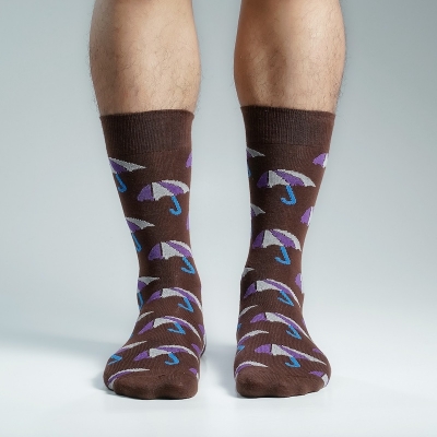 Picture of Premium Long Socks For Men  (Chocolate)