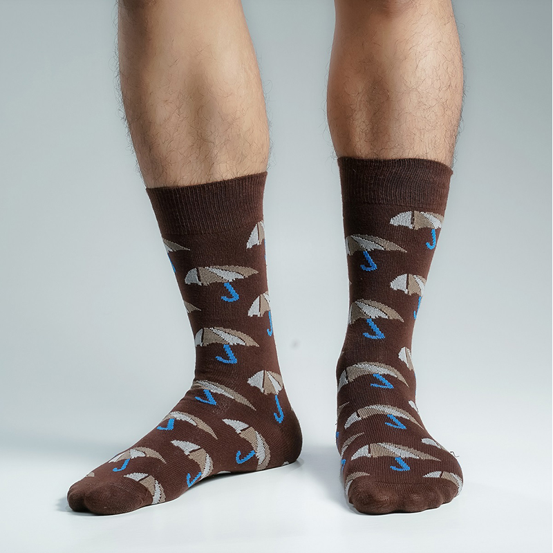 Picture of Premium Long Socks For Men  (Chocolate)