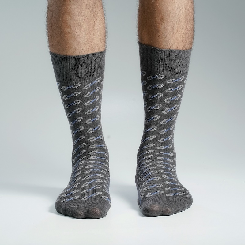Picture of Premium Long Socks For Men  (Charcoal)