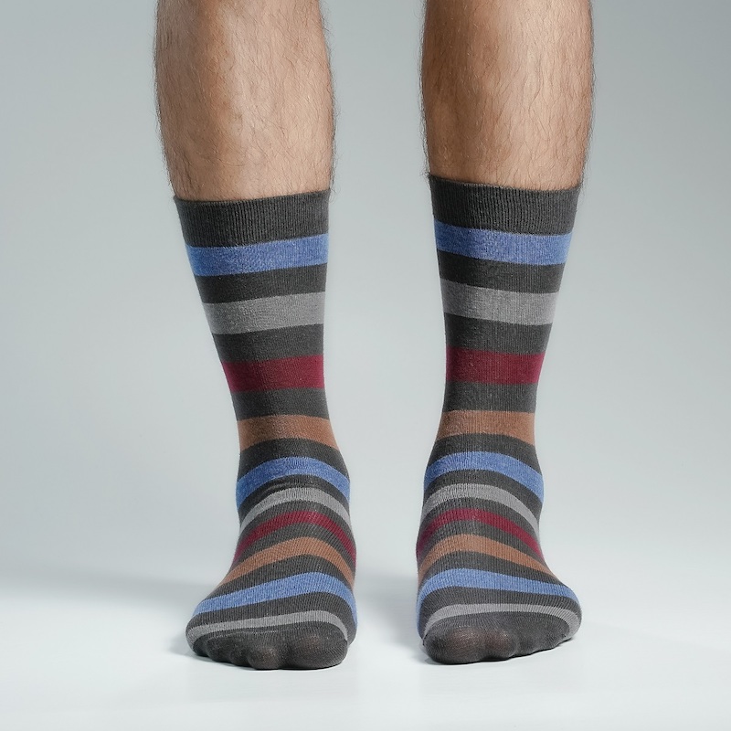 Picture of Premium Long Socks For Men  (Charcoal)