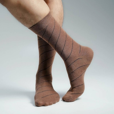 Picture of Premium Long Socks For Men  (Brown)
