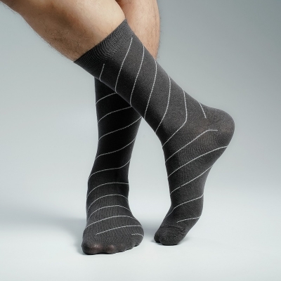 Picture of Premium Long Socks For Men  (Charcoal)