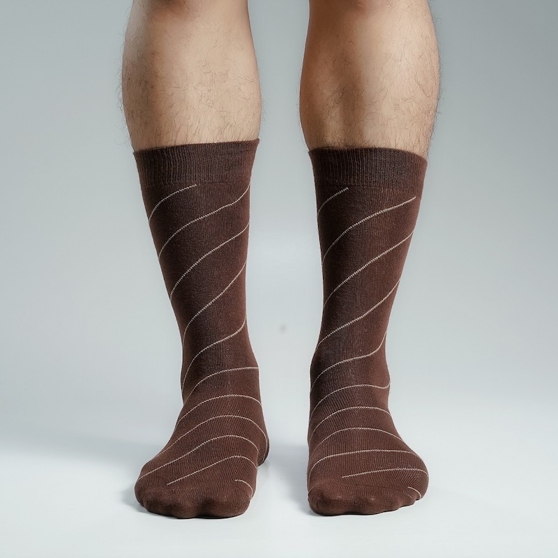 Picture of Premium Long Socks For Men  (Chocolate)