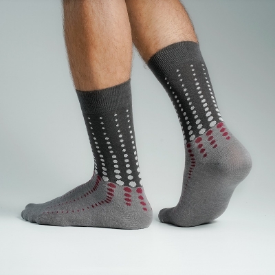 Picture of Premium Long Socks For Men  (Charcoal)