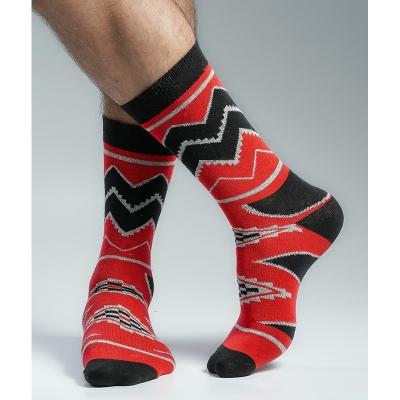 Picture of Premium Long Socks For Men  (Red)