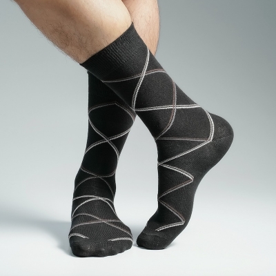 Picture of Premium Long Socks For Men  (Black)