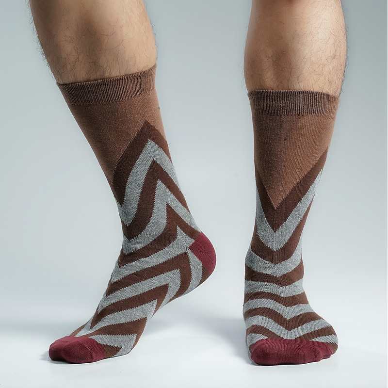 Picture of Premium Long Socks For Men  (Brown)