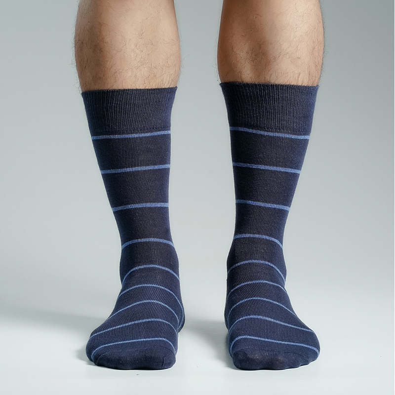 Picture of Premium Long Socks For Men  (Navy Blue)