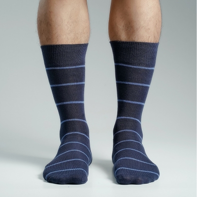 Picture of Premium Long Socks For Men  (Navy Blue)