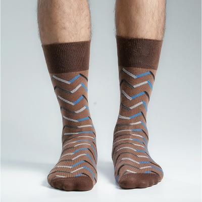 Picture of Premium Long Socks For Men  (Brown)