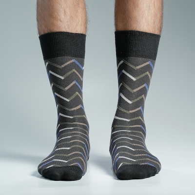 Picture of Premium Long Socks For Men  (Charcoal)