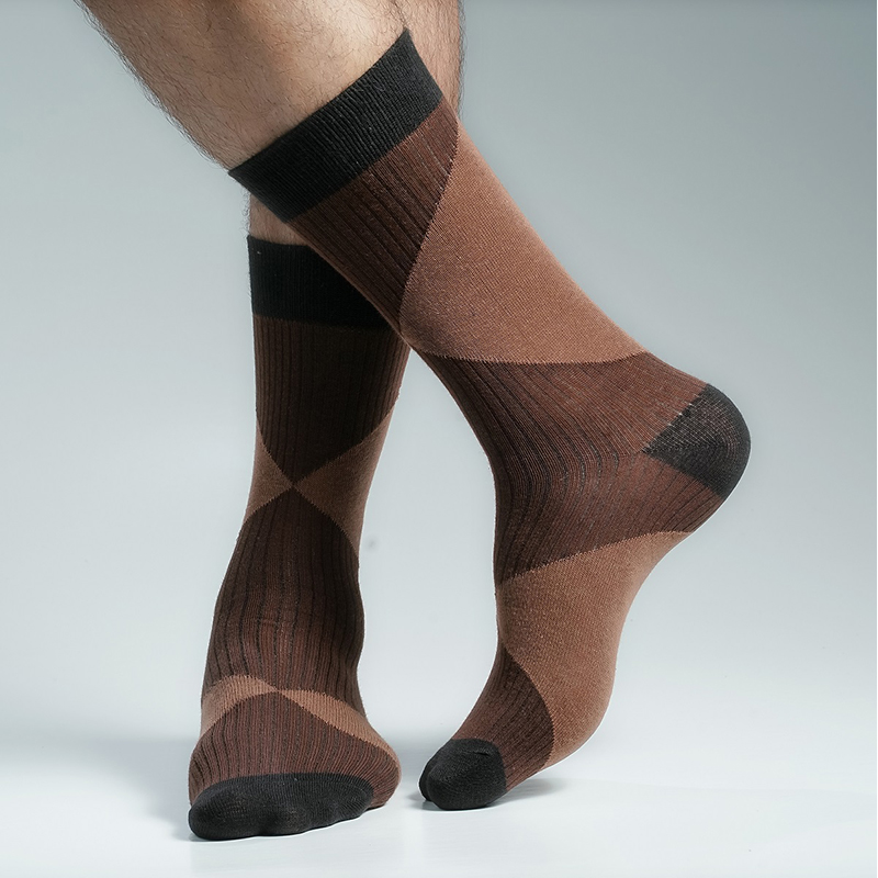 Picture of Premium Long Socks For Men  (Chocolate)