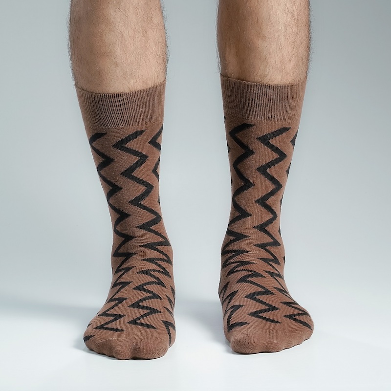 Picture of Premium Long Socks For Men  (Brown)