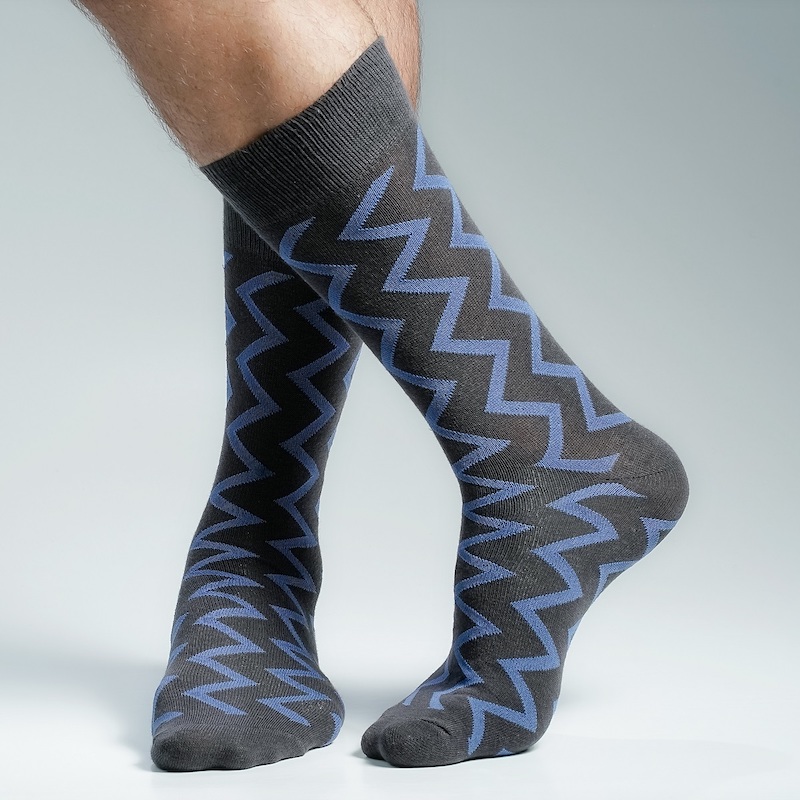 Picture of Premium Long Socks For Men  (Charcoal)