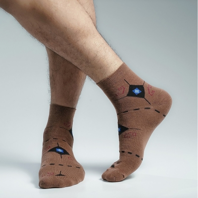 Picture of Premium Ankle Socks For Men  (Brown)