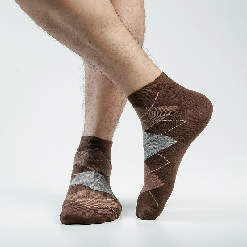 Picture of Action Ankle Socks For Men  (Chocolate)