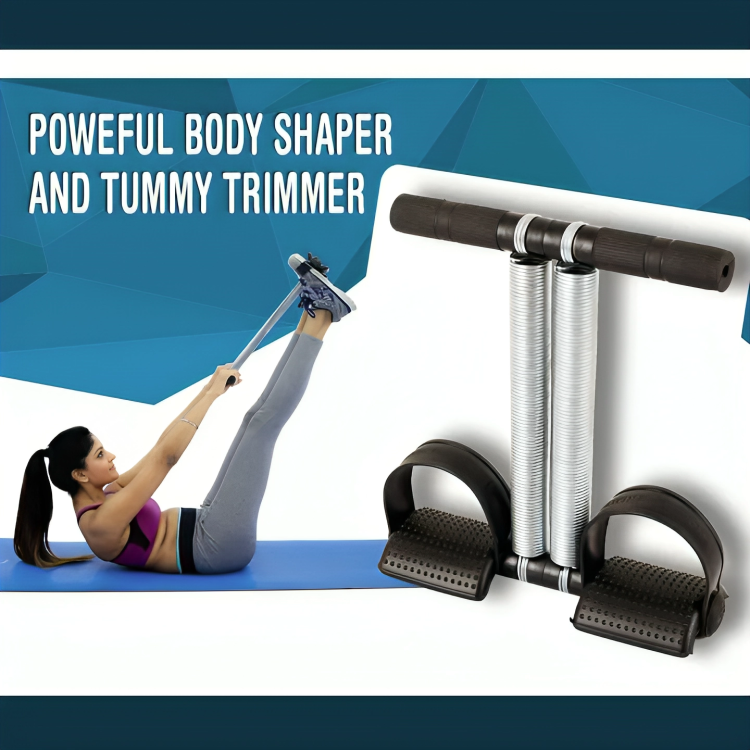 Picture of Tummy Trimmer Double Spring Tummy Trimmer / Fitness Tummy Trimmer/abs Tummy Trimmer/abs Exerciser Tummy Trimmer/Multipurpose Fitness Equipment for Men and Women (Multicolor)