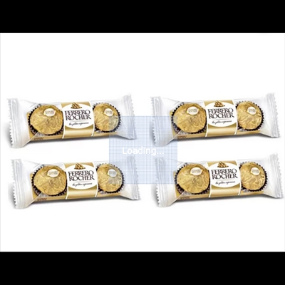 Picture of FERRERO ROCHER T3 Chocolates Imported 37.5gms ( Pack of 4 ) Bars  (4 x 37.5 g)